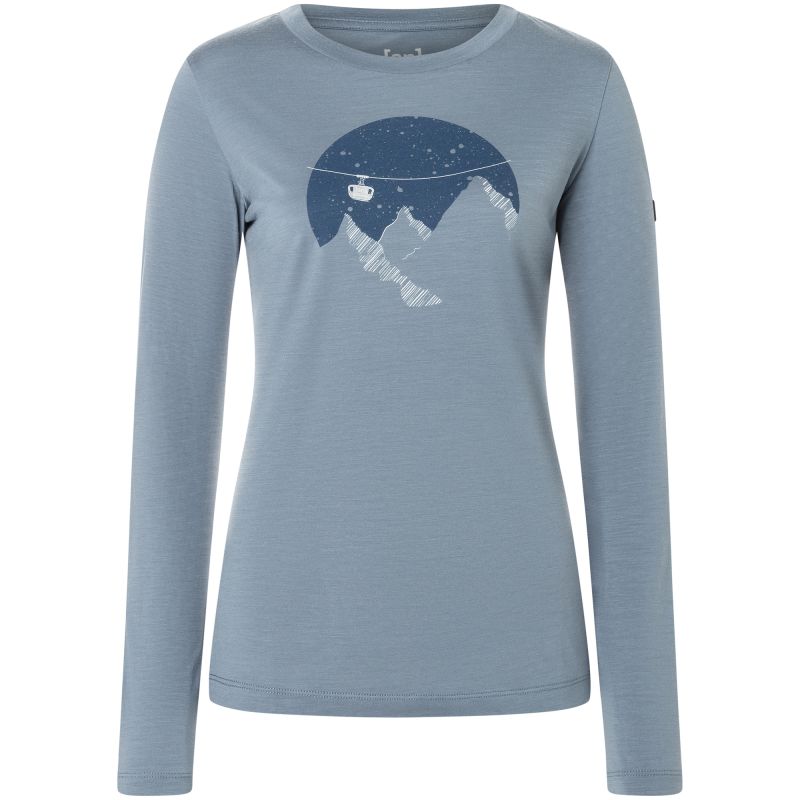 SUPER.NATURAL W GONDOLA LS Women's Long-Sleeve Shirt, Grey