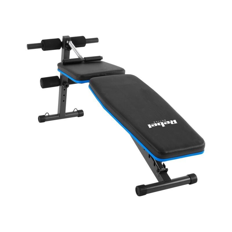 Inclined training bench with leg locks and rubber bands REBEL ACTIVE RBA-2003 To be categorized Your Sports Performance