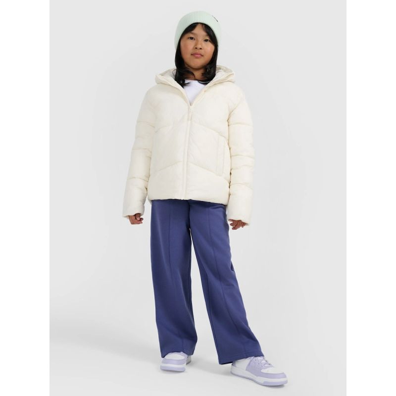 Girls' down jacket with synthetic filling 4F 4FJRAW25TDJAF0825-10S *Kategoria tymczasowa Your Sports Performance