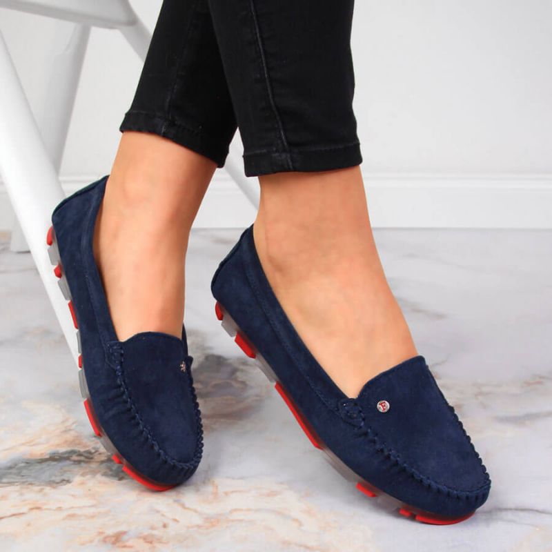 Suede leather loafers Filippo W PAW201D navy blue Footwear/Lifestyle Your Sports Performance