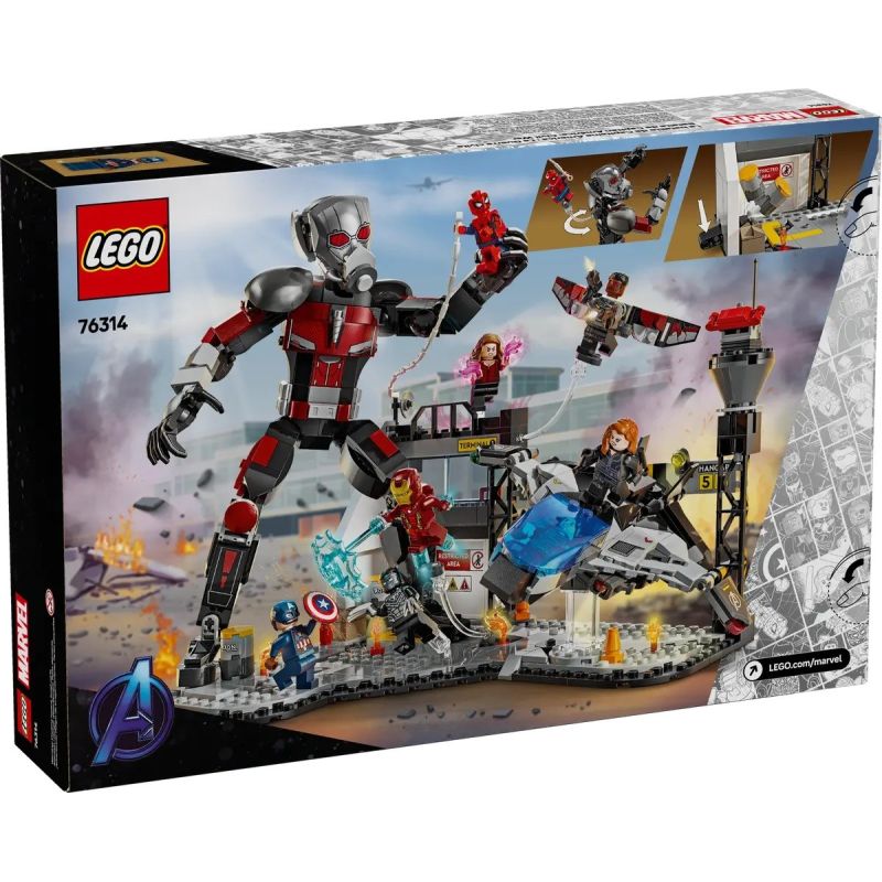 LEGO MARVEL SUPER HEROES 76314 Captain America: Civil War Battle In preparation Your Sports Performance