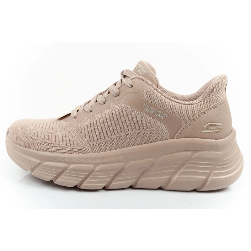 Skechers women's sports shoes Bobs B Flex SLIP-INS beige comfortable Skechers