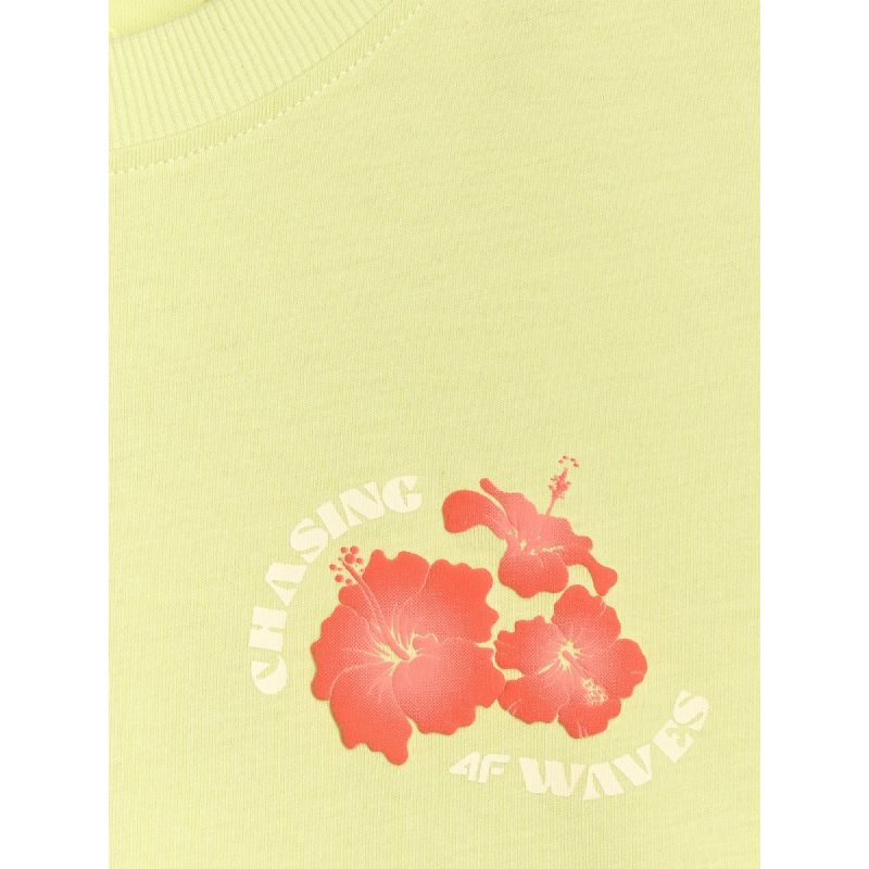 Women's oversize printed T-shirt 4F 4FRSS25TTSHF3160-73S 4f