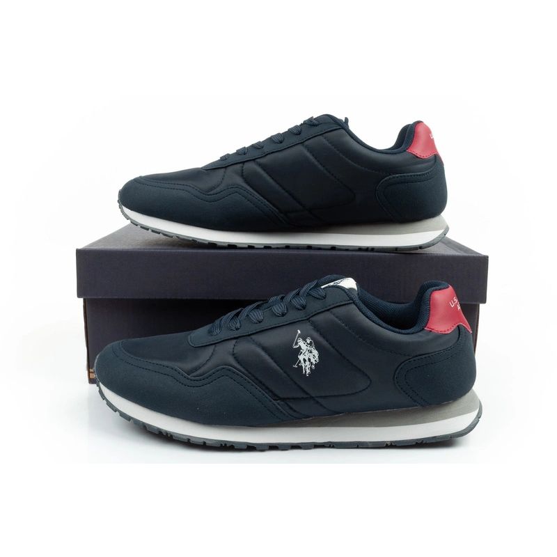 US Polo Assn sports shoes sneakers men's fashionable comfortable navy blue Your Sports Performance
