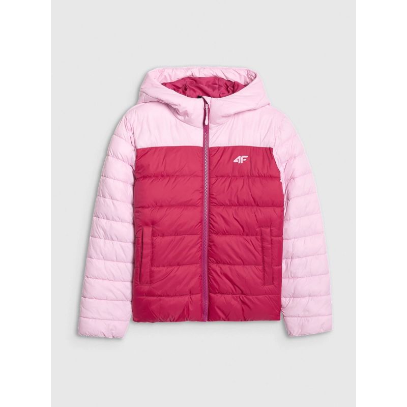 Girls' down jacket with synthetic filling 4F 4FJRAW25TDJAF0771-54S 4f
