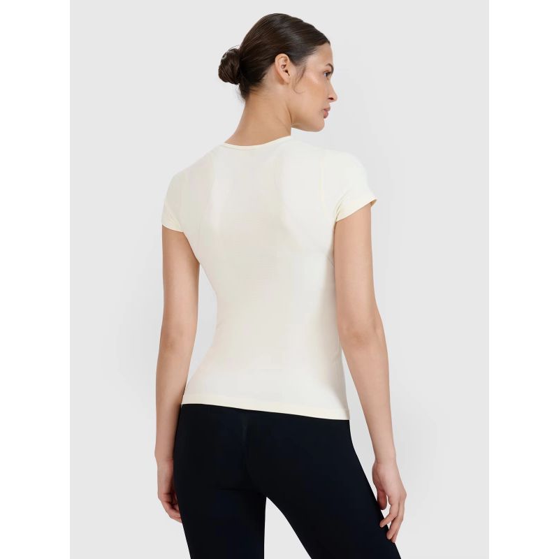 Women's quick-drying yoga and pilates t-shirt 4F 4FWSS25TFTSF1270-11S Clothing Your Sports Performance