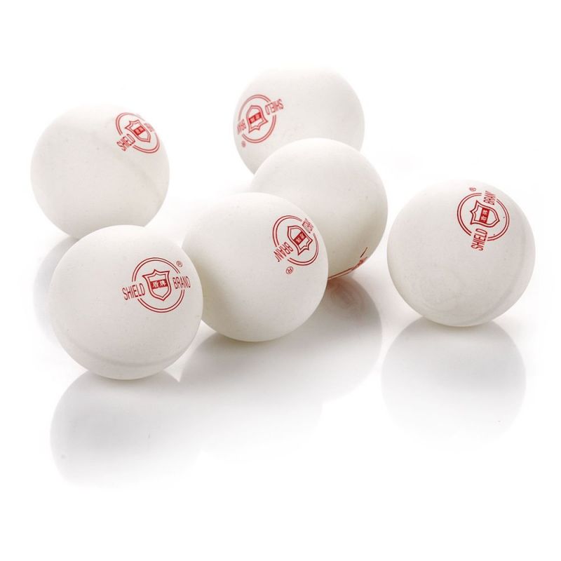 Shield Table Tennis Balls 6 pcs white