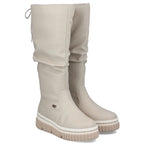 Waterproof women’s platform boots, beige – Rieker Y6370-60