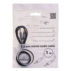 GEMBIRD CCAP-444-1M cable (Mini Jack M - Mini Jack M; 1m; black) Kable i adaptery/Kable JACK i RCA(Cinch) Your Sports Performance