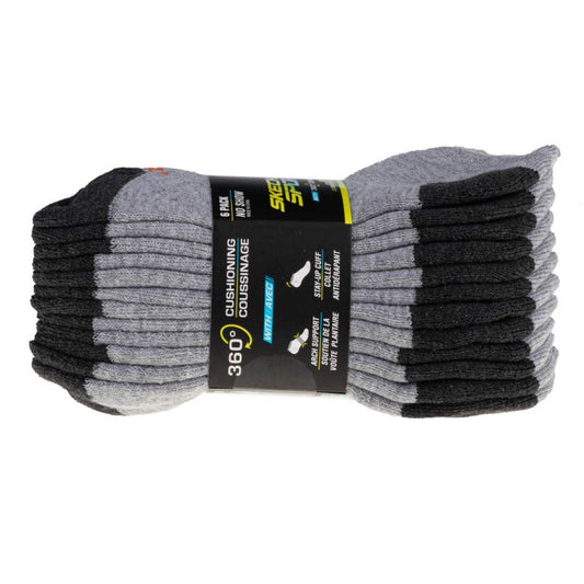 Skechers 6pk No Show Socks S108264-GRY Clothing/Lifestyle/Socks/4F Your Sports Performance