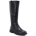 Women's leather boots, classic black Sergio Leone KZ-528-S