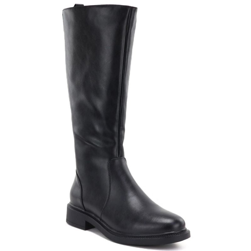 Women's leather boots, classic black Sergio Leone KZ-528-S