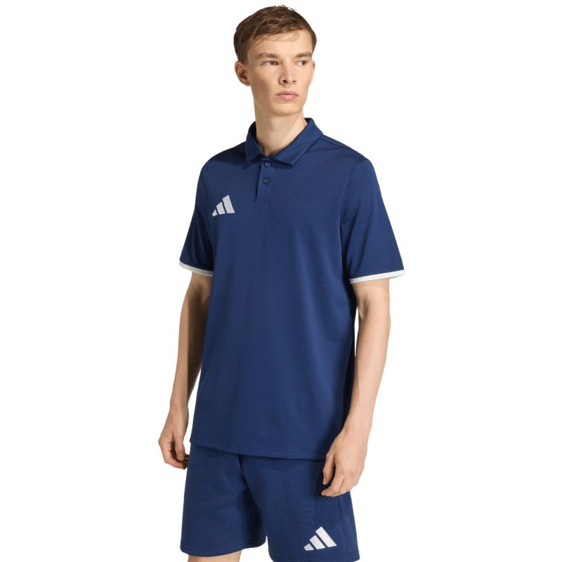 Men's adidas Entrada 26 Polo T-shirt navy blue JZ6663 adidas