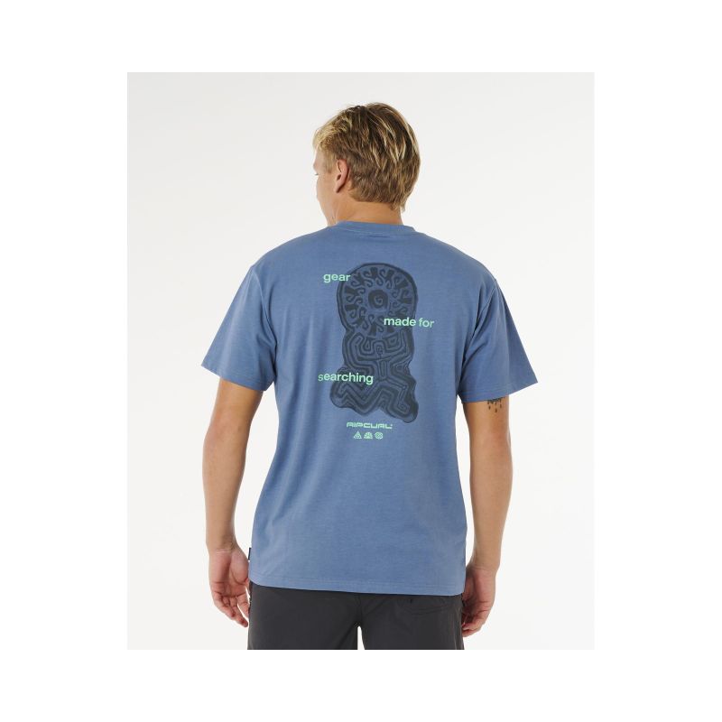 Men's RIP CURL Search Sundial Tee Blue