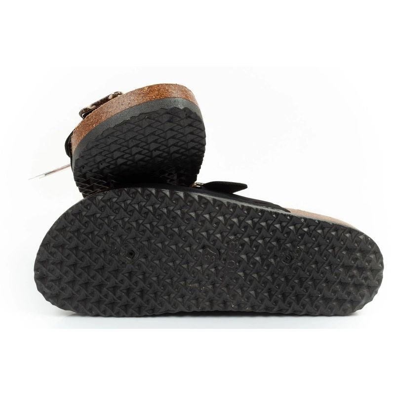 Lee Cooper women's slip-on shoes, black suede, comfortable, lightweight