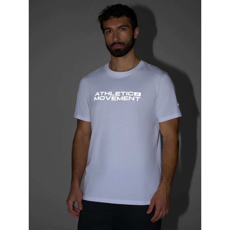 Men's regular printed T-shirt 4F 4FRAW25TTSHM3384-10S 4f