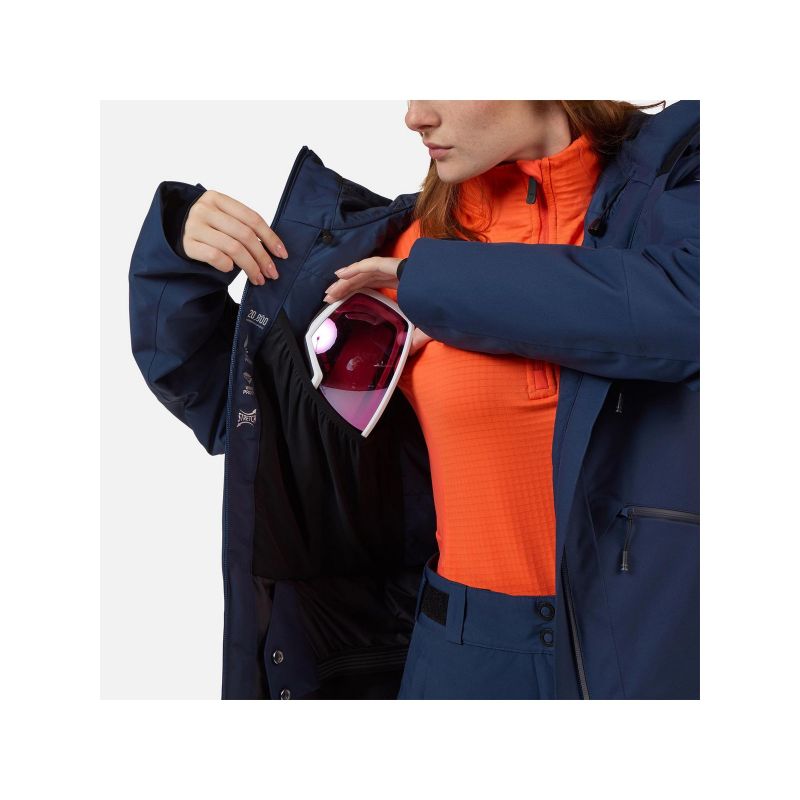 ROSSIGNOL W ROCHRUN INSULATED JKT women's ski jacket navy blue