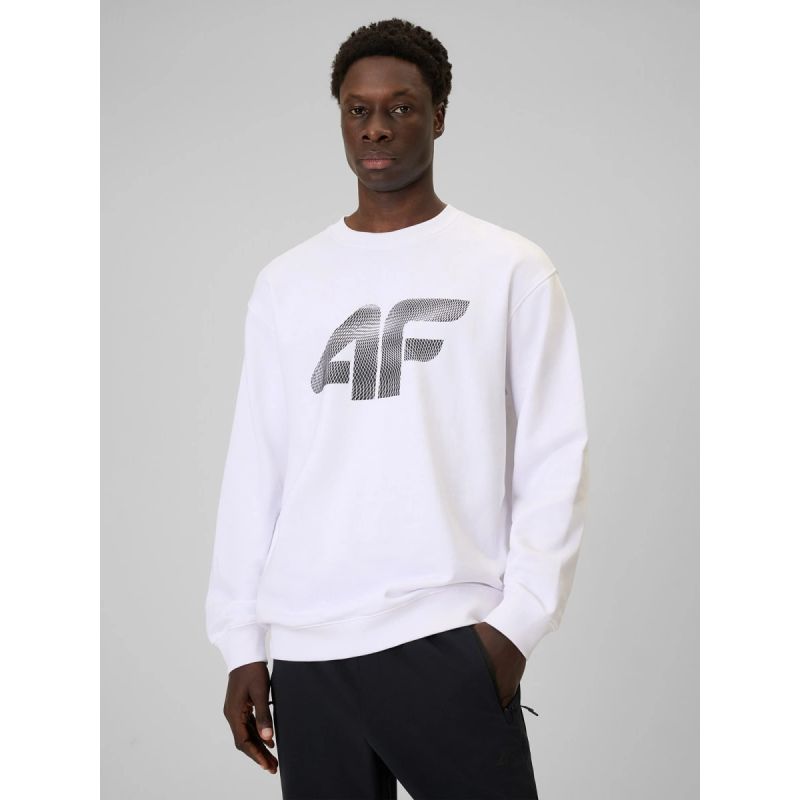 Men's sweatshirt without zipper and hood 4F 4FRAW25TSWSM2493-10S 4f
