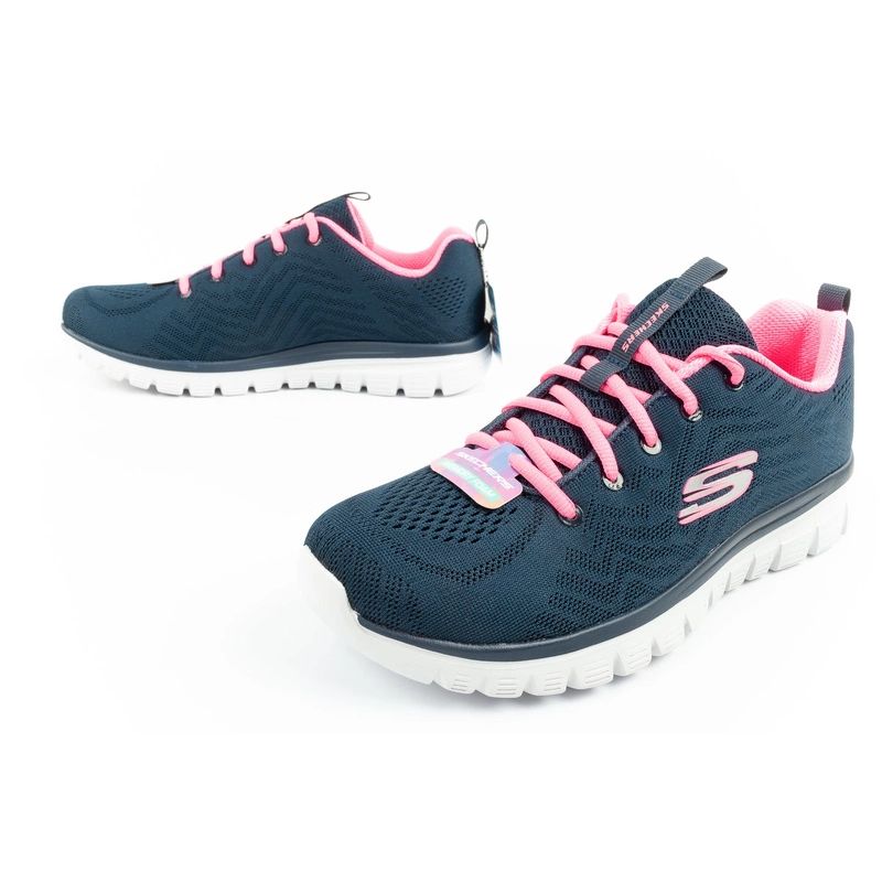 Skechers Graceful-Get women's sports shoes comfortable lightweight breathable navy blue In preparation Your Sports Performance