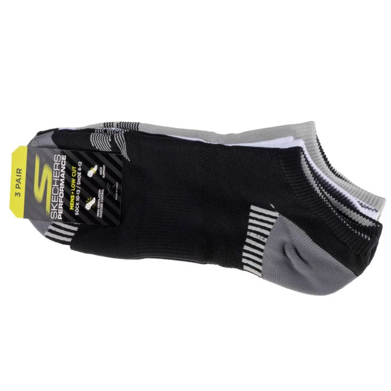 Skechers 3pk Mens Non Terry S110099-MULT Multicolor 41-46 In preparation Your Sports Performance