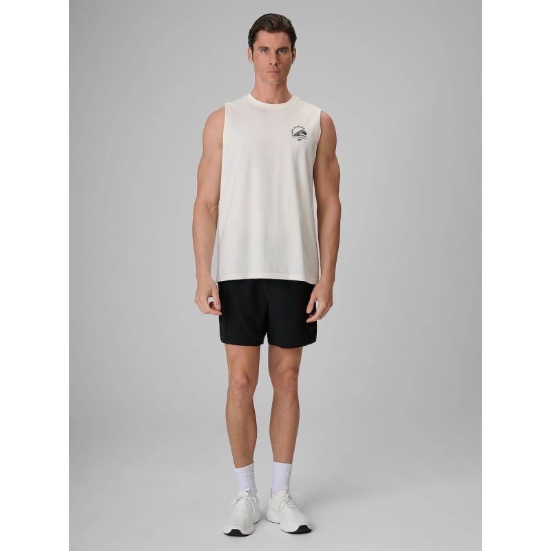 Men's relaxed sleeveless T-shirt with print 4F 4FRSS26TSLEM365-11S 4f