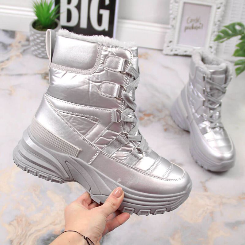 Potocki W WOL117B metallic lace-up snow boots Footwear/Outdoor/Potocki Your Sports Performance