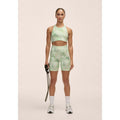 Casall Women's High Waist Bike Shorts Leggings Green