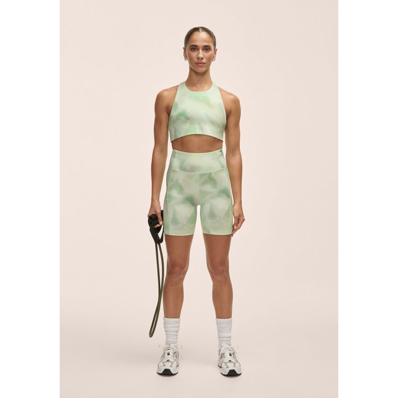 Casall Women's High Waist Bike Shorts Leggings Green