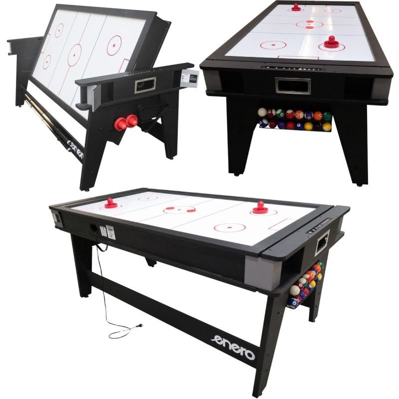 4-IN-1 MULTIGAMING TABLE BILLIARDS TABLE TENNIS HOOK-UP DINING TABLE 189x94.1x81.3CM ENERO Accessories Your Sports Performance