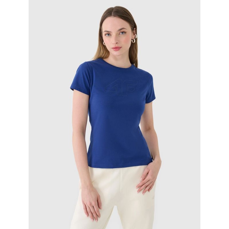 Women's slim T-shirt with print 4F 4FWMM00TTSHF2674-31S 4f
