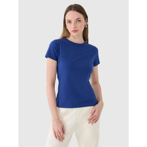 Women's slim T-shirt with print 4F 4FWMM00TTSHF2674-31S 4f