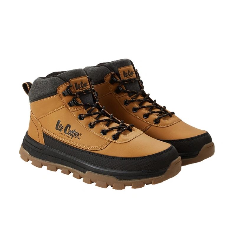 Lee Cooper men's winter sports shoes caramel insulated ankle boots