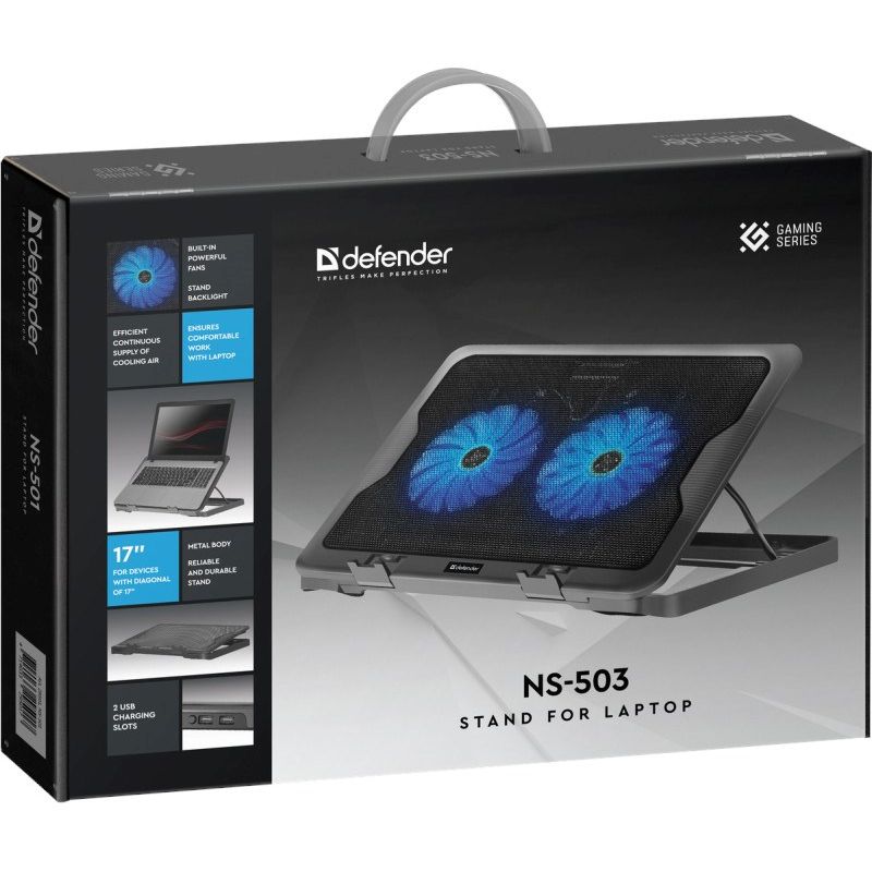 Defender Laptop Cooling Pad NS-503 15.6"-17" 2W 2XUSB 29503 Chłodzenie/Podstawki pod notebooki Your Sports Performance