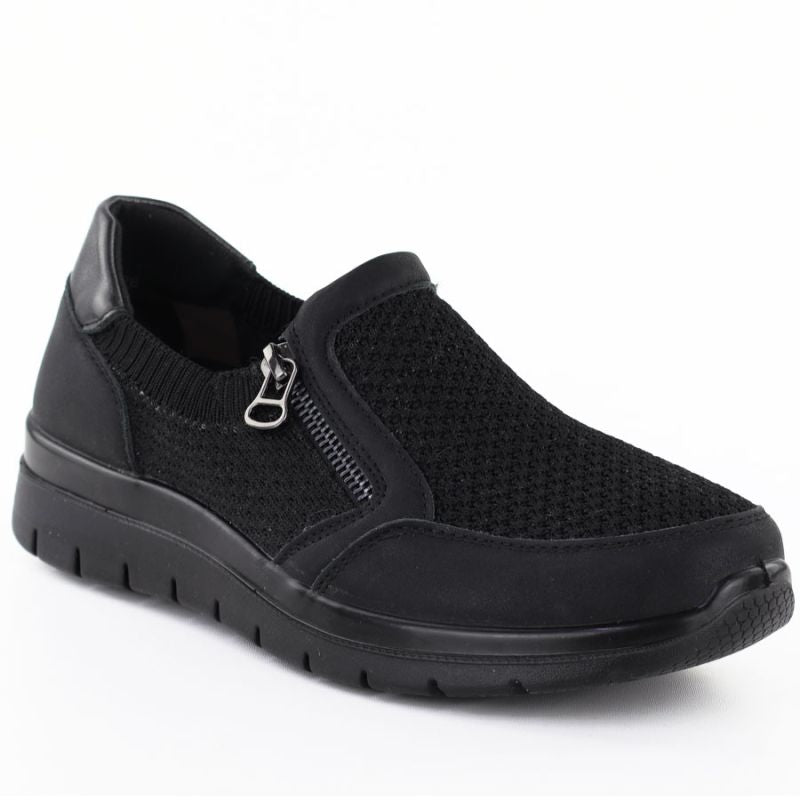 Women's comfortable black textile shoes Unisoft 9026 To be categorized Your Sports Performance