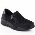Women's comfortable black textile shoes Unisoft 9026 To be categorized Your Sports Performance