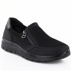 Women's comfortable black textile shoes Unisoft 9026 To be categorized Your Sports Performance