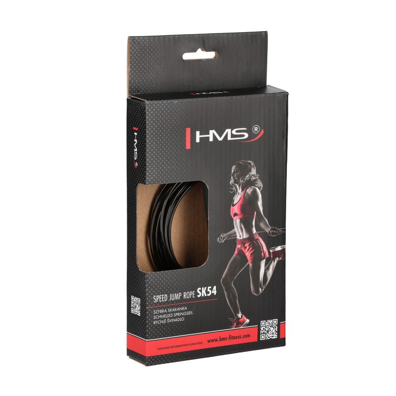 Fast skipping rope HMS SK54 black / silver Accessories/Training equipment Your Sports Performance