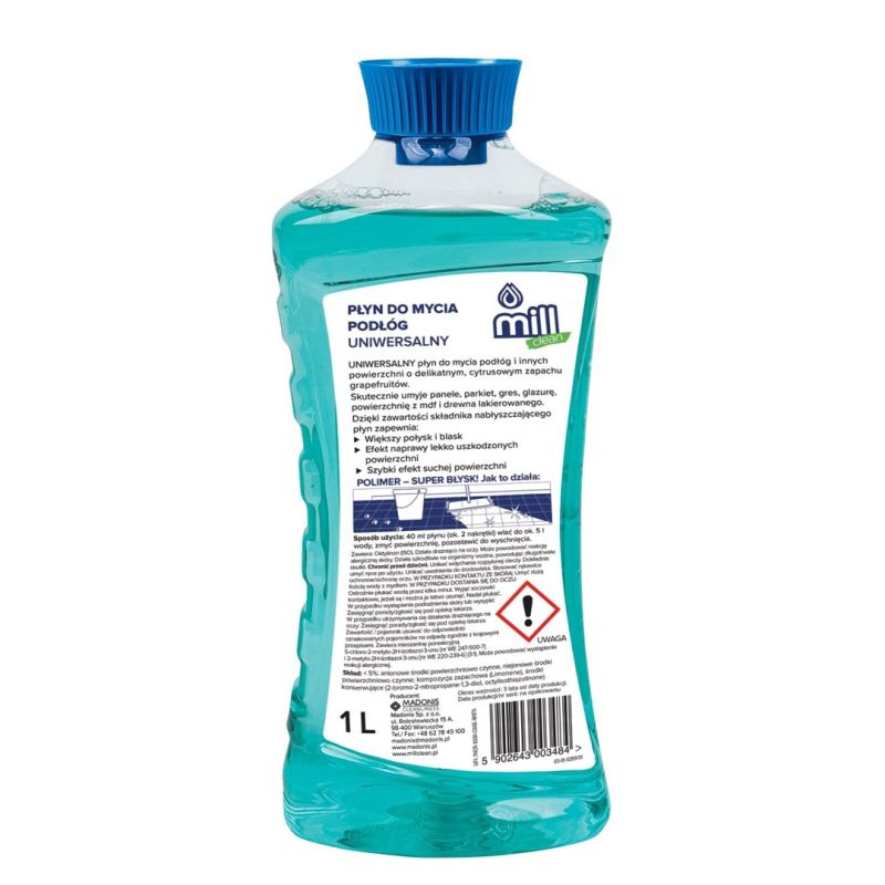 MILL CLEAN Universal floor cleaner with grapefruit scent 1l Chemia/Preparaty do mycia i nabłyszczania powierzchni Your Sports Performance