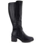 Black women’s heeled boots Potocki SZ12829