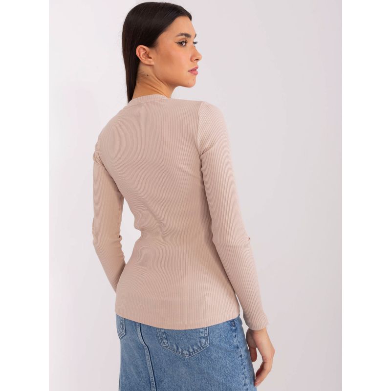 Beige striped blouse BASIC FEEL GOOD (RV-BZ-9207.41X) In preparation Your Sports Performance