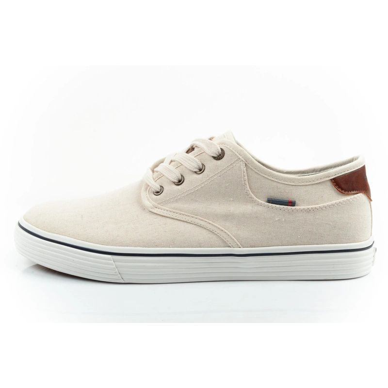 Wrangler Men’s Calypso Derby Sneakers, Ecru Casual Shoes, Stylish and Comfortable
