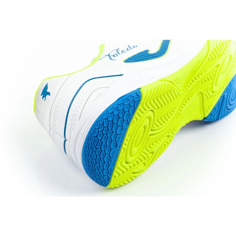 Joma Toledo JR 2602 indoor football shoes for kids, white