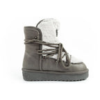 D.Franklin women's winter snow boots, fashionable fur lining, gray D.Franklin