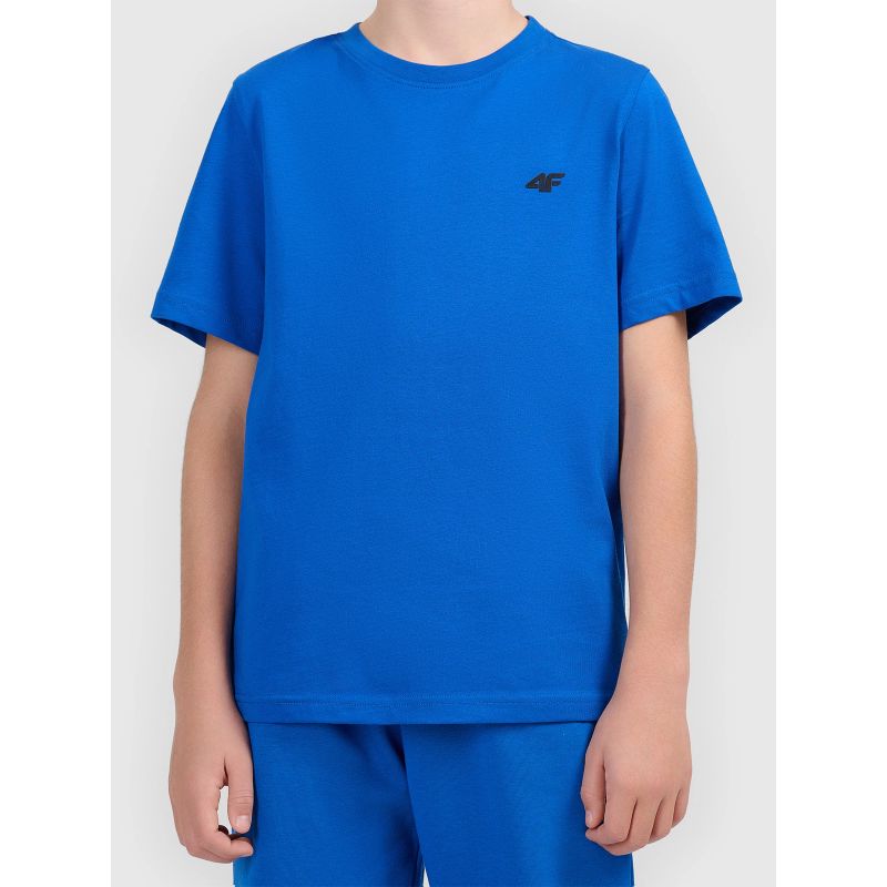 Boy's cotton T-shirt 4F 4FJWAW26TTSHM3507-36S