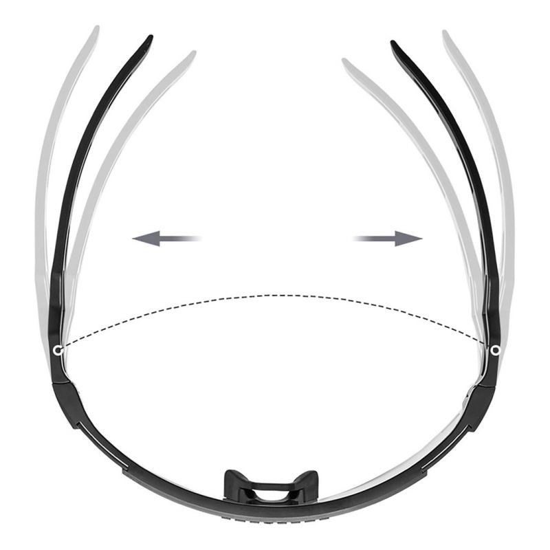 Rockbros Photochromic Cycling Glasses with UV Protection and Corrective Insert - Transparent Black Import z Action/Rowery i akcesoria/Okulary Your Sports Performance