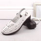 Comfortable women's leather sandals with openwork white T.Sokolski L26-27 T.Sokolski