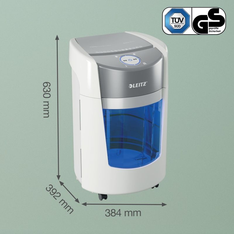 Leitz IQ OptiMax Small Office 350 shredder, 22l, P5, 8 sheets, Automatic Start/Stop, Reverse function, Rotating bin - 33% more shred capacity Urządzenia biurowe/Niszczarki Your Sports Performance