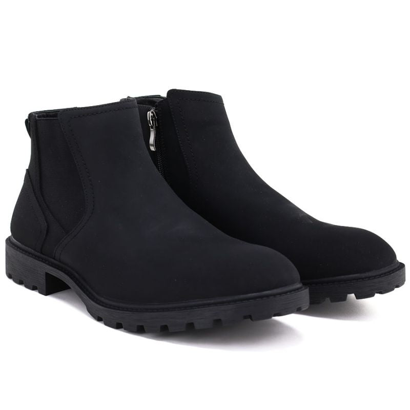 Men's Chelsea boots, high, uninsulated, black, Vanhorn WN32307