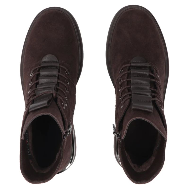 Women's brown leather ankle boots Filippo DBT8196