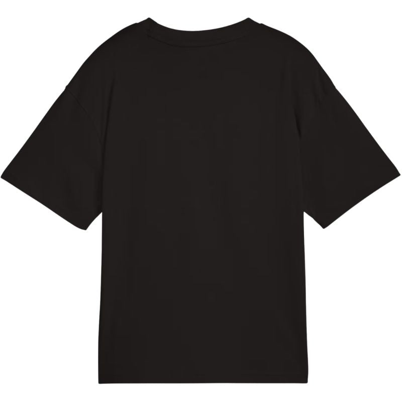 Puma Ess Centered Cat Logo Boxy Tee for Kids Black 685131 01